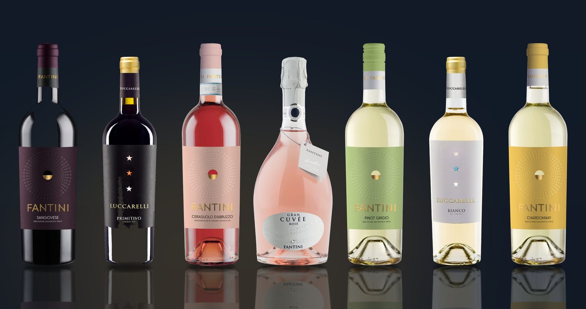The Fantini Italian wine range