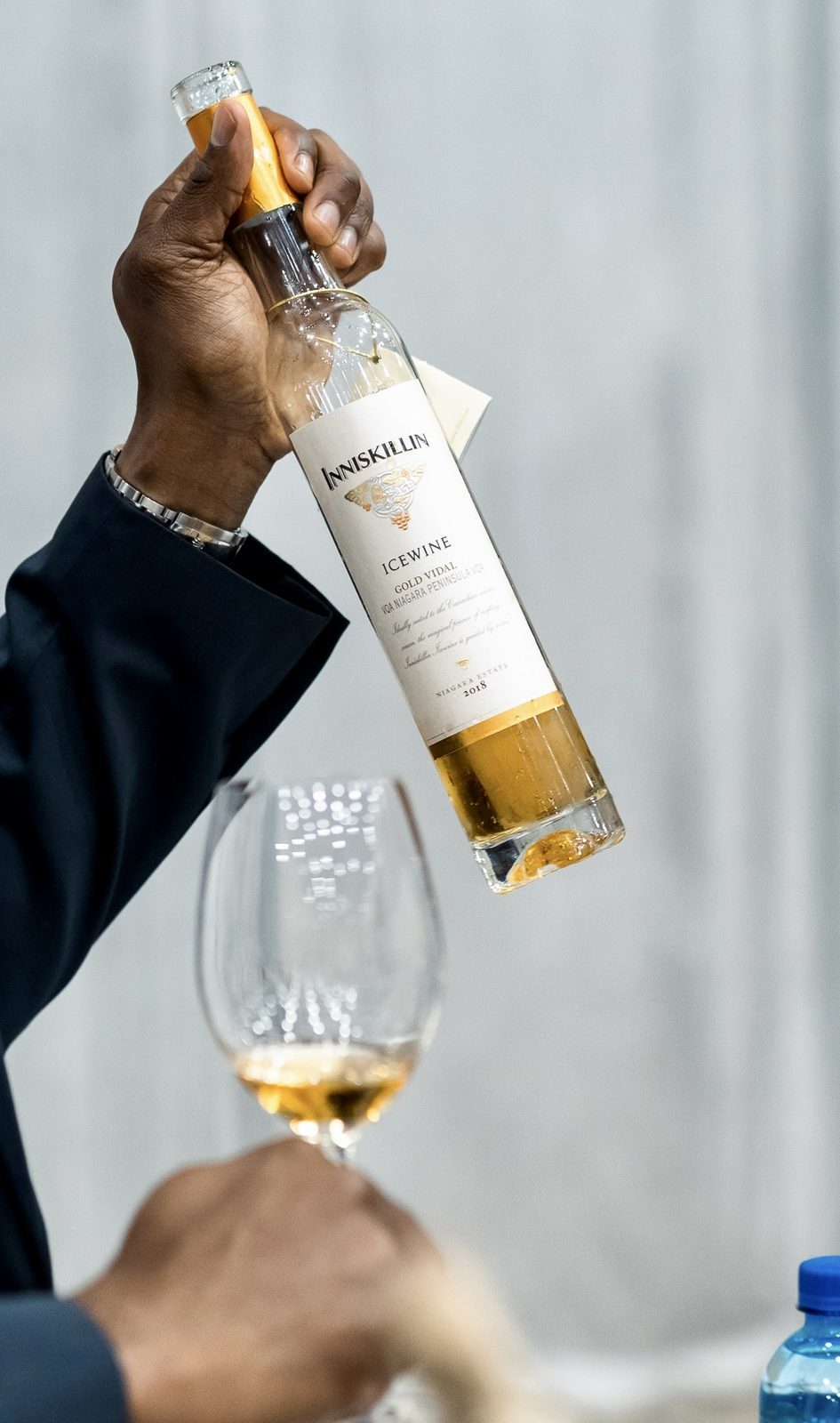 Cabernet Franc icewine in a tasting glass